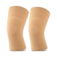 BRAND NEW TCFLY PERFORMANCE COMPRESSION STOCKING KNEE SLEEVES 1 PAIR BEIGE SMALL