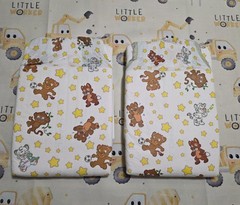 2 Pack of Crinklz Original Teddy Print Adult Diapers TAB Style Size Medium ABDL
