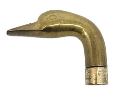 Vintage Brass Duck Head Handle Only / For use with Wooden Cane