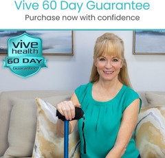 Vive Cane Handle Cover Cushion Grip Foam Pad for Walking Stick Hand Pain Relief
