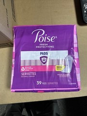Poise Fresh Protection Pads, #5 Maximum Long NEW – FREE SHIPPING