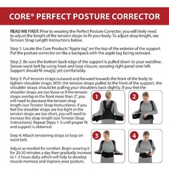 Core Products Perfect Posture Corrector, Fully Adjustable, Breathable Shoulder