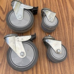 Invacare Reliant 450 Patient Lift Front Dual Wheel Casters & Rear Wheels