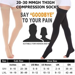 20-30mmHg Gradient Compression Stockings Treatment for Edema,Varicose Veins,Pain