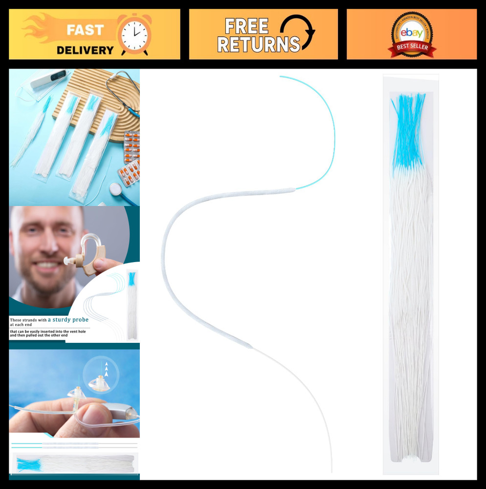200 Count Hearing Aid Cleaning Kit – Gentle Brush & Fine Cleaners for Earbuds &