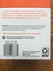 2 Pack – Precut Kinesiology 20 Precut Strips Black – Water Resistant