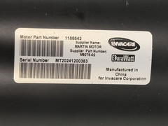 MOTORS FOR INVACARE TDX SP II 1188843 / M9278-02 / 1163412 – 1163413 #L131