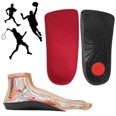Orthotic Shoe Insoles High Arch Support Inserts for Plantar Fasciitis Flat Feet