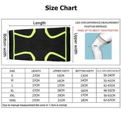 2PK Knee Brace Knee Compression Sleeve for Running Joint Pain Relief Plus Size