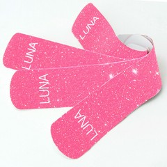 Luna Body Kinesiology Pro Tape Strips (20 Pre-cut Roll, 10″ x 2″, Dazzled Pink)