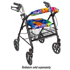 Top Glides Universal Rollator Walker Seat and Backrest Covers Cats