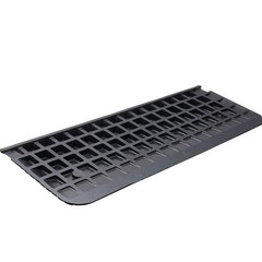 Rubber Threshold Ramp 2″ Rise Doorway Curb Ramps for Wheelchair Scooter Car Blac