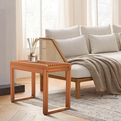 Teak Shower Bench 23.6″ Waterproof Stool, 500 lbs Capacity for Indoor/Outdoor Us