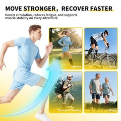 CAMBIVO 3 Pairs Calf Compression Sleeve for Women Men – XX-Large, Black