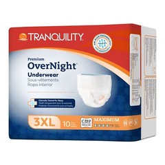 Tranquility Disposable Underwear 3X-Large 10 Ct