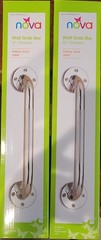 NOVA 12″ Chrome Wall Grab Bars Heavy Duty Steel #8012CH-R –TWO BARS