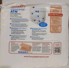 Tranquility Slim Disposable Briefs, Size M. 2 Packages of 12- #2185 Adult Diaper