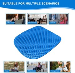Ultimate Comfort Gel Seat Cushion for Long Sitting – Waterproof & Soft