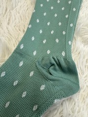 L/XL Compression Socks – 3 Pairs Polka Dots Blue Pink Sage