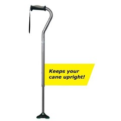 Adjustable Offset Quadpod Walking Cane 4 Prong Height 28 to 39 Inches 300 Lbs