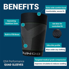 Leg Brace Compression Support Hip Sciatica Nerve Pain Relief Thigh Hamstring Gym
