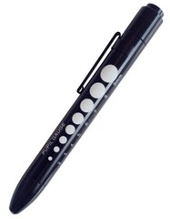 Soft LED Pupil Gauge Penlight Black S214 Free Shipping
