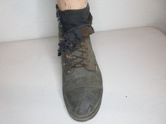 Vintage Adult Prosthetic Left Leg Made of Wood & Leather – Old Loggers Leg