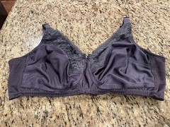 Amoena 44024 Nancy Soft Bra Dark Grey Purplish Taupe Post Mastectomy Comfort