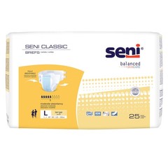 Seni Classic Incontinence Brief L Breathable S-LA25-BC1 25 Ct