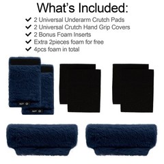 SPRING SEAON Crutches Padding Crutch Pads for (Navy Navy Blue