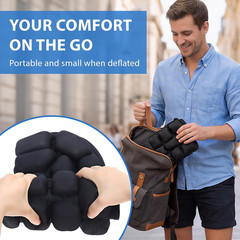 Inflatable Seat Cushion, Pressure Relief Airplane Seat Cushion for Long Flights
