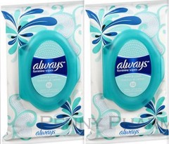 Always Feminine Cloths Fresh & Clean 32ct ( 2 pack ) FRESH PHARMACY STOCK! /