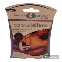 Mueller Life Care Women’s Elbow Support Brace Pain Relief Latex Free Size Large