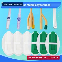 12 PCS Catheter Stabilization Device,Self Adhesive Catheter Tube Urinary Leg Bag