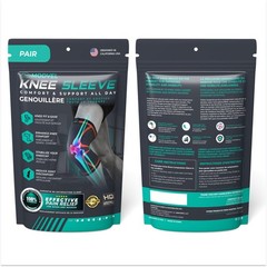 Compression Knee Brace 2 Pack for Men & Women – Support Sleeve for Running, ACL,