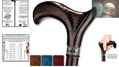 Elegant 37-Inch Ergonomic Walking Cane – Modern Support for Active Lifestyles