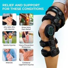 Z1 K6 Hinged Unloader Knee Brace Support for Arthritis Pain OA ACL Meniscus Tear