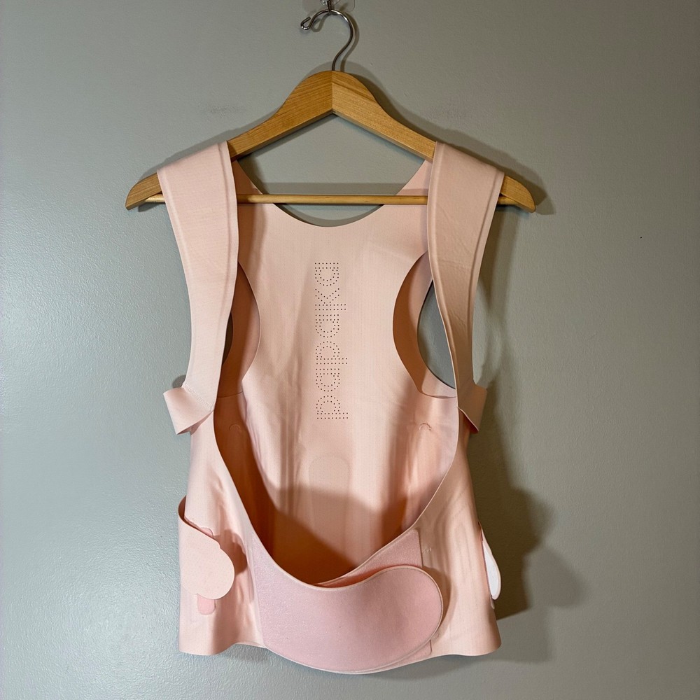 Dippika Posture Corrector Vest Back Support Brace Peach Pink Adjustable Small