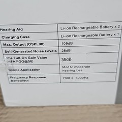COQOOL Rechargeable Hearing Aids with Recharging Case – White Over The Counter