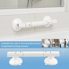 Grab Bars for Bathtubs and Showers,13.78inch Suction Cup Grab Bar, Removable …