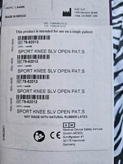 DJO Sport Knee Sleeve Open Patella S (79-82018) Knee Support Brace – Latex Free