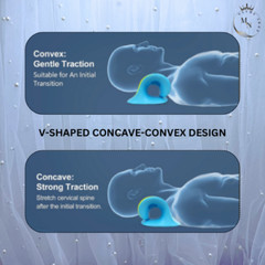 Cervical Neck Pillow Stretcher Traction Device Brace Support Pain Relief Massage