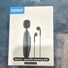 ICEHEAT Noise Reduction Hearing Aid LE518 Black Adult CE UKCA RoHS