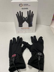 Copper Compression CopperVibe Vibration Heat Therapy Gloves Black (1 Pair)