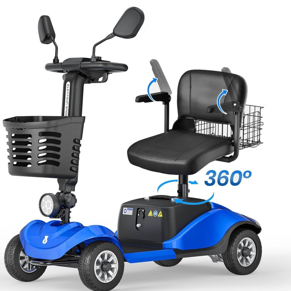4 Wheels Mobility Scooters Power Wheelchair Folding Electric Scooter For Adult