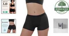 Super Absorbent Women’s Boy Shorts, Breathable Leakproof Underwear, 3 Pack