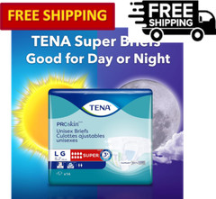 Tena ProSkin Unisex Incontinence Briefs, Super Maximum Absorbency, M/L/XL