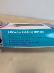 Med Spec ASO Ankle Stabilizer Orthosis Black Size Large Brace