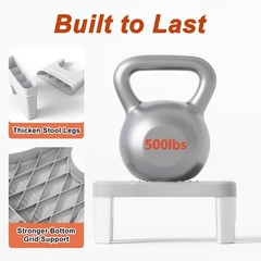 Recximi Black Toilet Stool Poop Squat Adult, Foot 1 Pack,