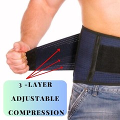 Lower Back Pain Relief Brace Support Belt Elastic Sciatica Light Band Men Women